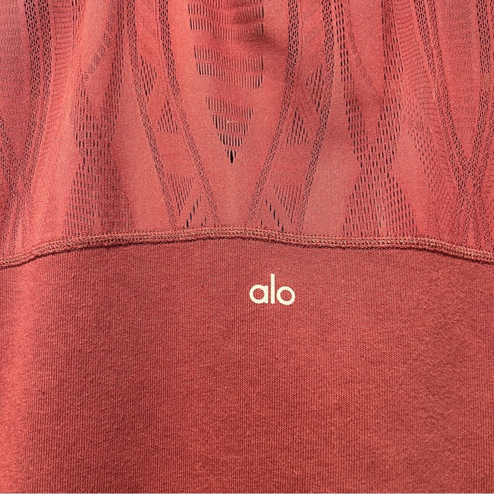 ALO Zip Up Jacket Mauve Small